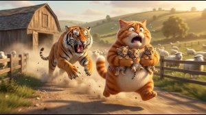 Великий Кот-Фермер превращается Из Избалованного Домашнего Кота В БОССА Фермы  Забавный муль