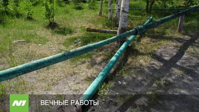Работы коммунальщиков на 60 лет Октября, 54 и 56. Нижневартовск