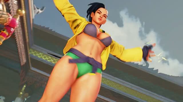 Rainbow Mika vs Laura Street Fighter 5