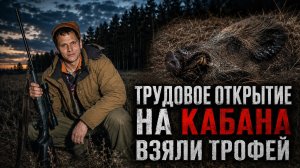Трудовое и интересное открытие охоты на кабана!