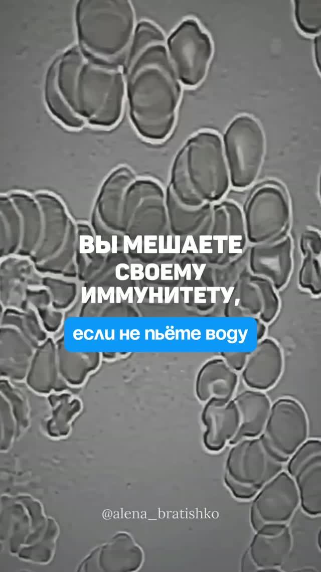 Вы мешаете своему иммунитету, если не пьете воду. Семейный доктор Алена Братишко