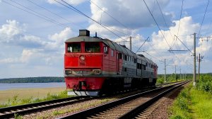 2ТЭ116-685 на перегоне Пери - Токсово