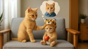 Котенок помогает новорожденному коту, потерявшему маму, а мама-кошка попадает в большую беду #Трогат