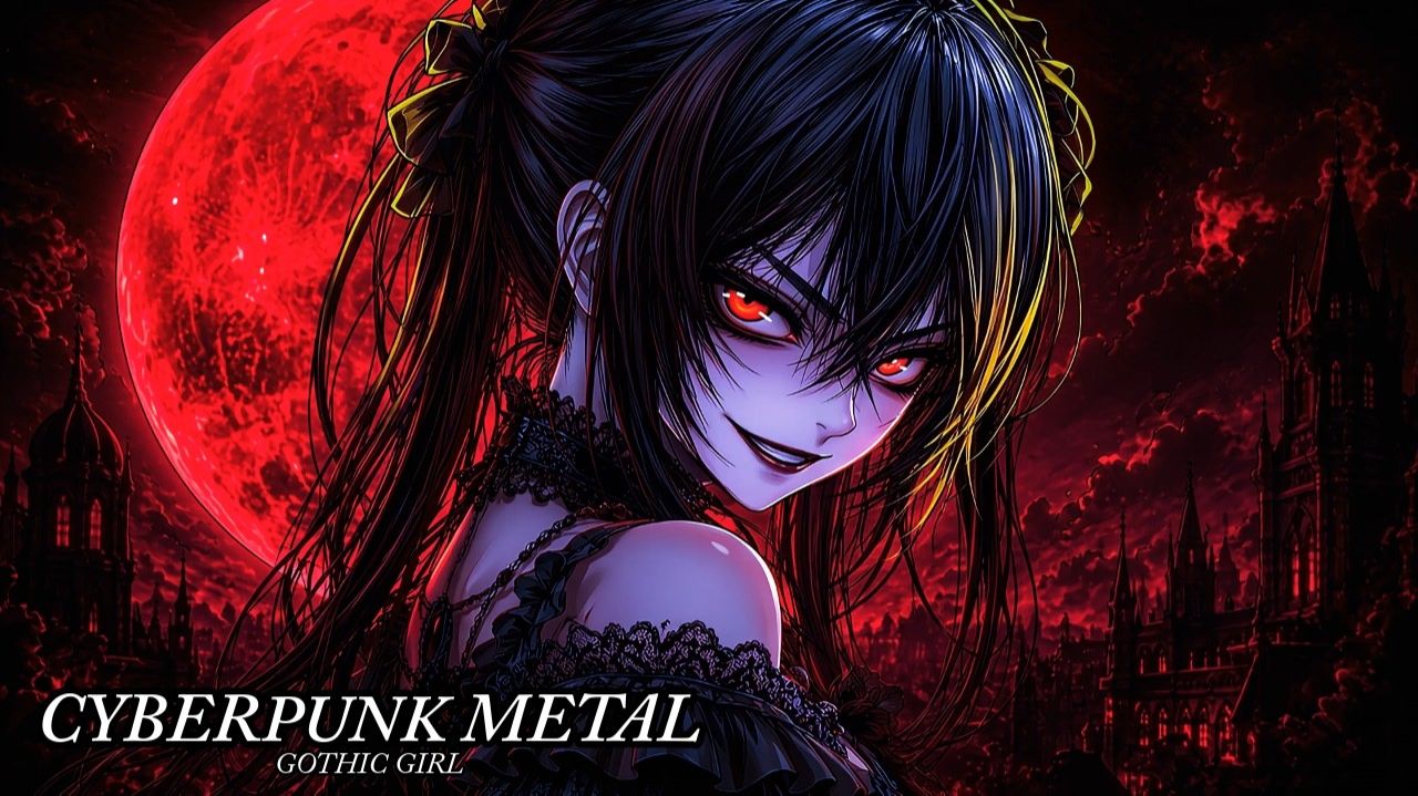DARK GOTHIC GIRL CYBERPUNK METAL JUDGMENT OF THE MOON Work BGM смотреть онлайн