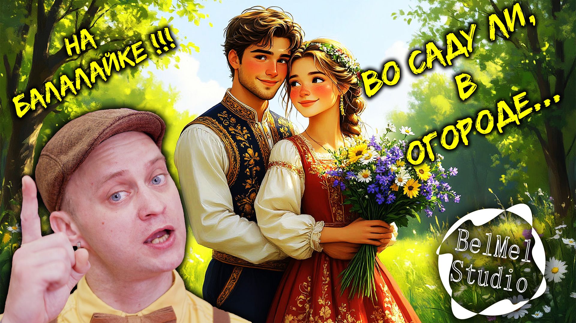 Русская народная песня "Во саду ли, в огороде". На Балалайке!!