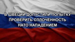 В Швеции допустили попытку проверить сплоченность НАТО нападением