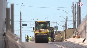 На улице Адмирала Октябрьского началась укладка асфальта