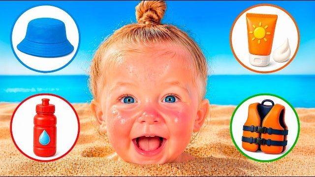 Что взять с собой на пляж? Ева учится безопасности в воде и на пляже смотреть онлайн