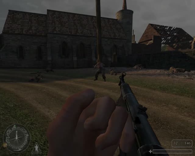 Call of Duty 1 Через Посты Немцев Порываемся #2