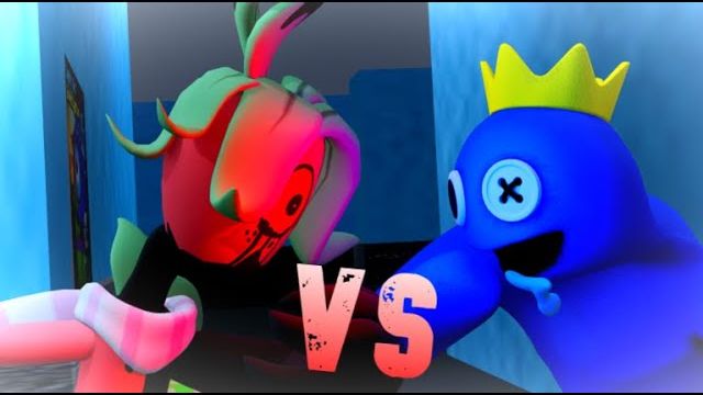 Twisted Sprout (Dandy's World) VS Blue (Rainbow Friends) смотреть онлайн