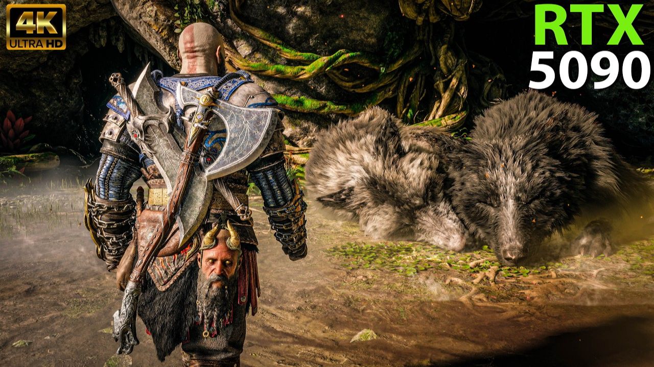 God of War Ragnarök (4K RTX 5090 32GB) DLSS Quality 4.5 Ultra Graphics смотреть онлайн