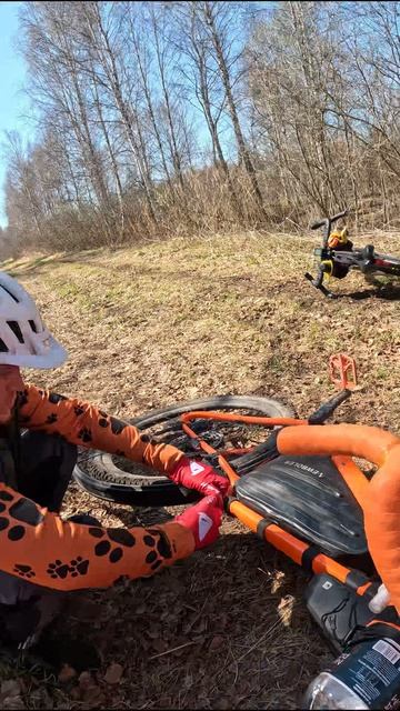 Выходим из положения сломанного моего подседельного штыря #велопоездка #велосипед #Тюмень