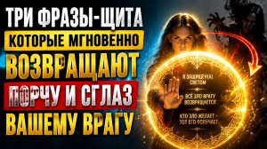 Три фразы щита, которые мгновенно возвращают порчу и сглаз вашему врагу.