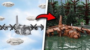 Эволюция обломков военного самолета LEGO