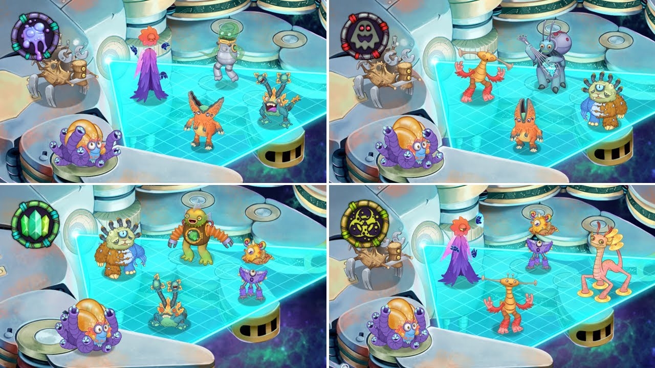 Островок Механики, но только с Определёнными Элементами - My Singing Monsters (Мои Поющие Монстры) смотреть онлайн
