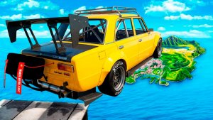 Как далеко чит тачка улетит с огромного трамплина в ГТА 5? GTA 5 Online
