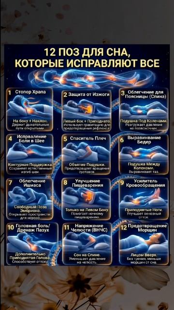 12 поз для сна