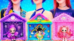 K-Pop Охотницы на Демонов: Рок, Милый и Радужный домик! DIY с LaLiLu!