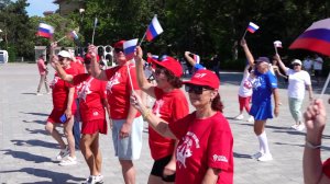Анапа встретила День России утренней зарядкой