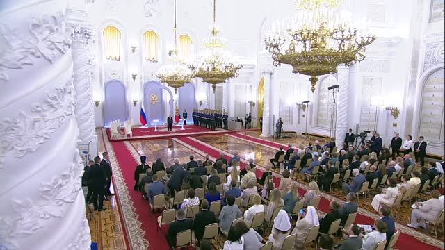 Владимир Путин. Вручение медалей Героя Труда и Государственных премий Российской Федерации 12.06.26