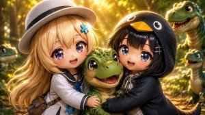 🦖 Потерянный детеныш динозавра | Трогательное приключение Доры и пингвина