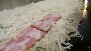 Сырный ролл-блинчик Окономияки — Легендарная уличная еда в Корее
