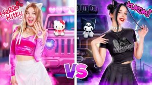 Барби vs Братц vs Hello Kitty! Хорошая vs Плохая Девушка в Мире Людей Тим Тин