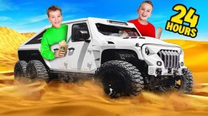 Жить в АВТОМОБИЛЕ 6x6 во время 24-часового вызова!