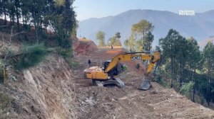 Building a Super Wide Hilly Road with JCB Excavator ｜ Video Compilation