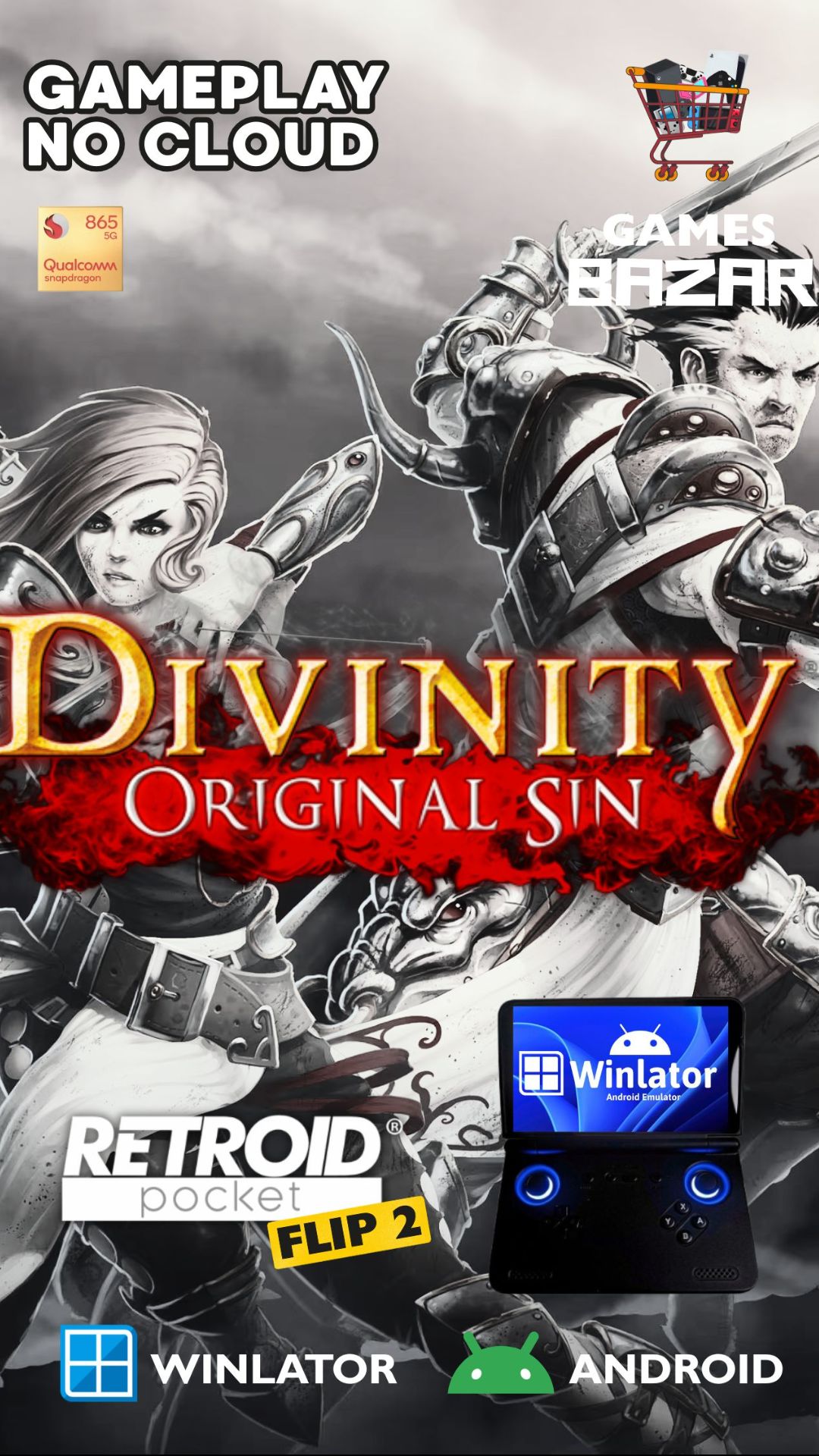 Divinity: Original Sin  Winlator v10.1 gameplay Retroid Pocket Flip 2 #winlator #emulation
