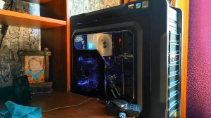 Замена процессора на Intel Xeon E5 1680 v2 и установка башни с подсветкой SRGB