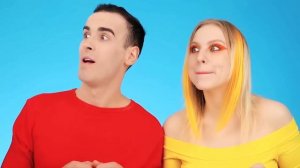 Красная еда vs Синяя еда Челлендж # Смешные ситуации с едой часть 15
