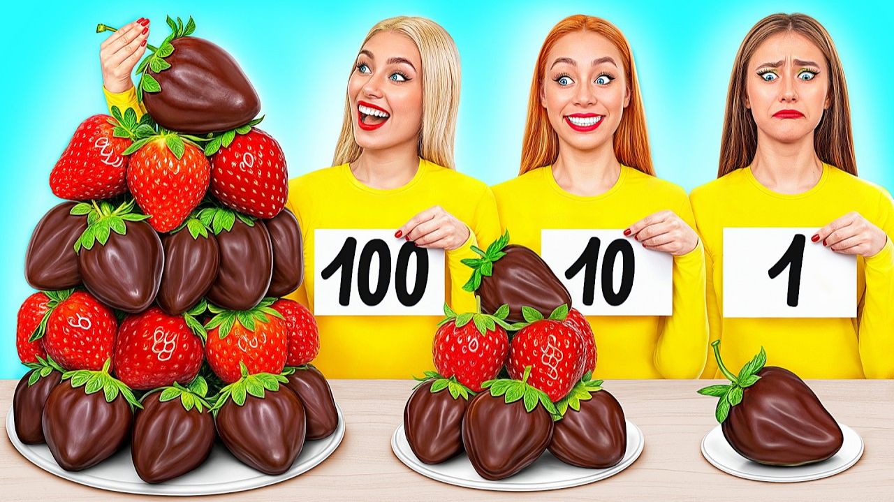 100 Слоев Еды Челлендж # Смешные Челленджи с Едой смотреть онлайн