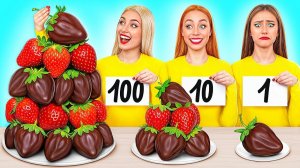 100 Слоев Еды Челлендж # Смешные Челленджи с Едой