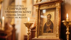 Молитва Спиридону Тримифунскому помощь придет откуда не ждали