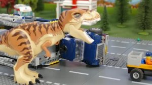 ПОБЕГ ДИНОЗАВРА! Сможет ли полиция остановить Тираннозавра из LEGO 🚫