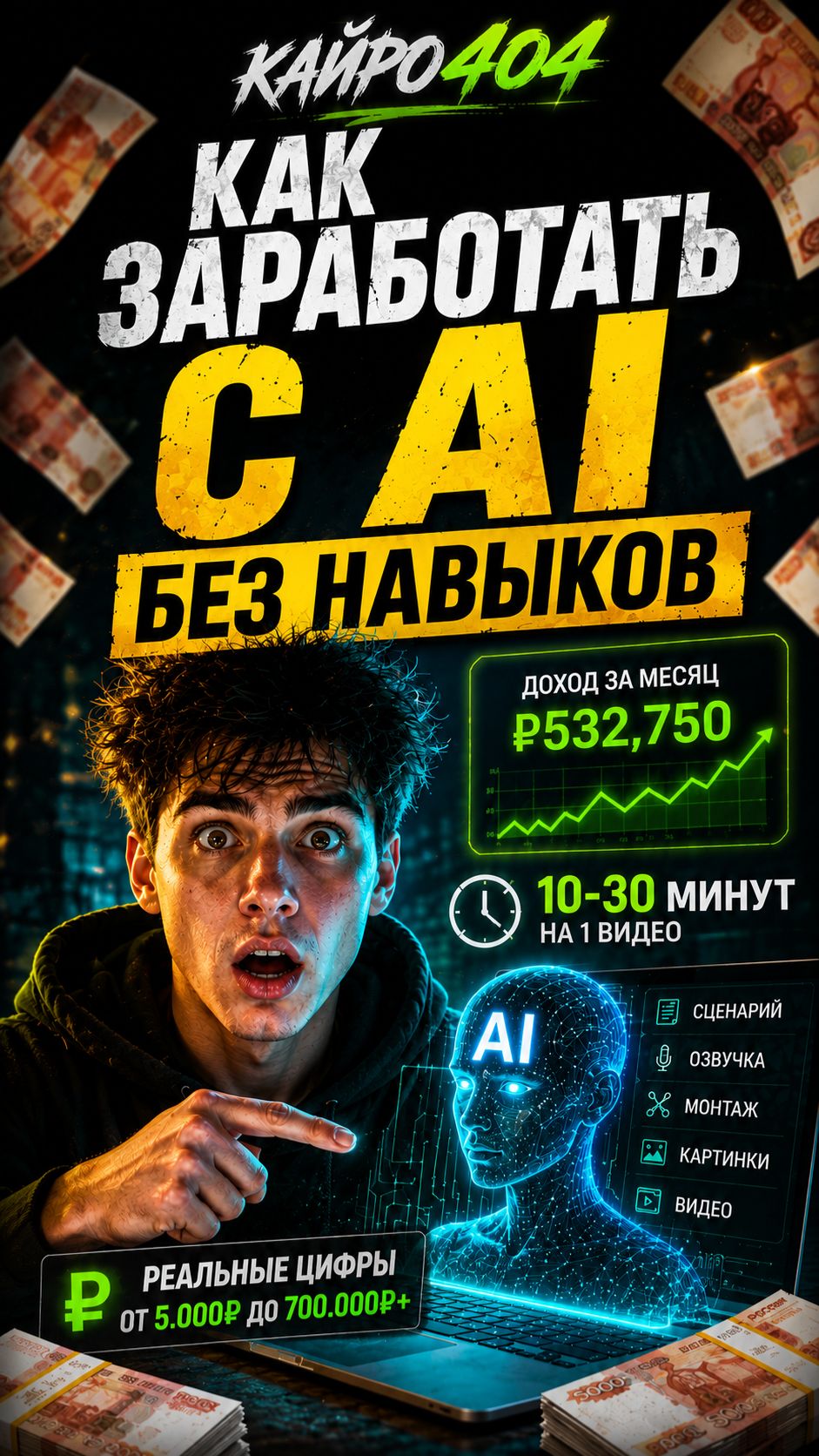 КАК ЗАРАБОТАТЬ С ИИ БЕЗ НАВЫКОВ #3