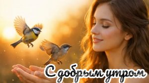 С добрым праздничным утром. Красивая музыкальная открытка.