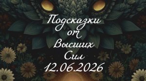 ПОДСКАЗКИ ОТ ВЫСШИХ СИЛ 12.06.2026