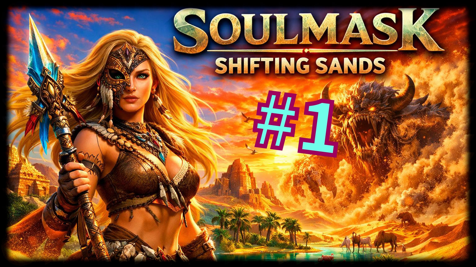Soulmask DLC Shifting Sands #1 Крылатый Египет....