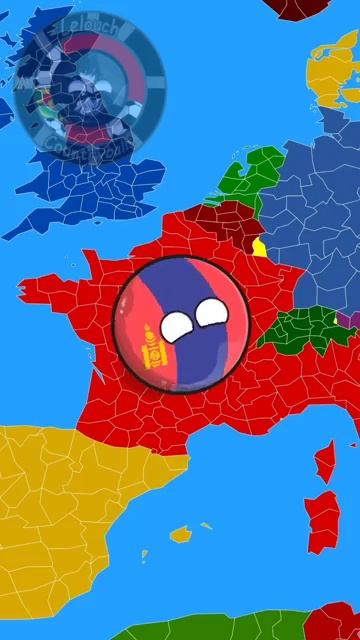 А что если Франция и Монголия поменяются местами #countryballs #анимация #shorts #fupシ