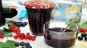 Джем из красной и черной смородины за 3 минуты