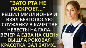Молодой богач на спор взял безголосую служанку на гала-вечер.Зал затих...