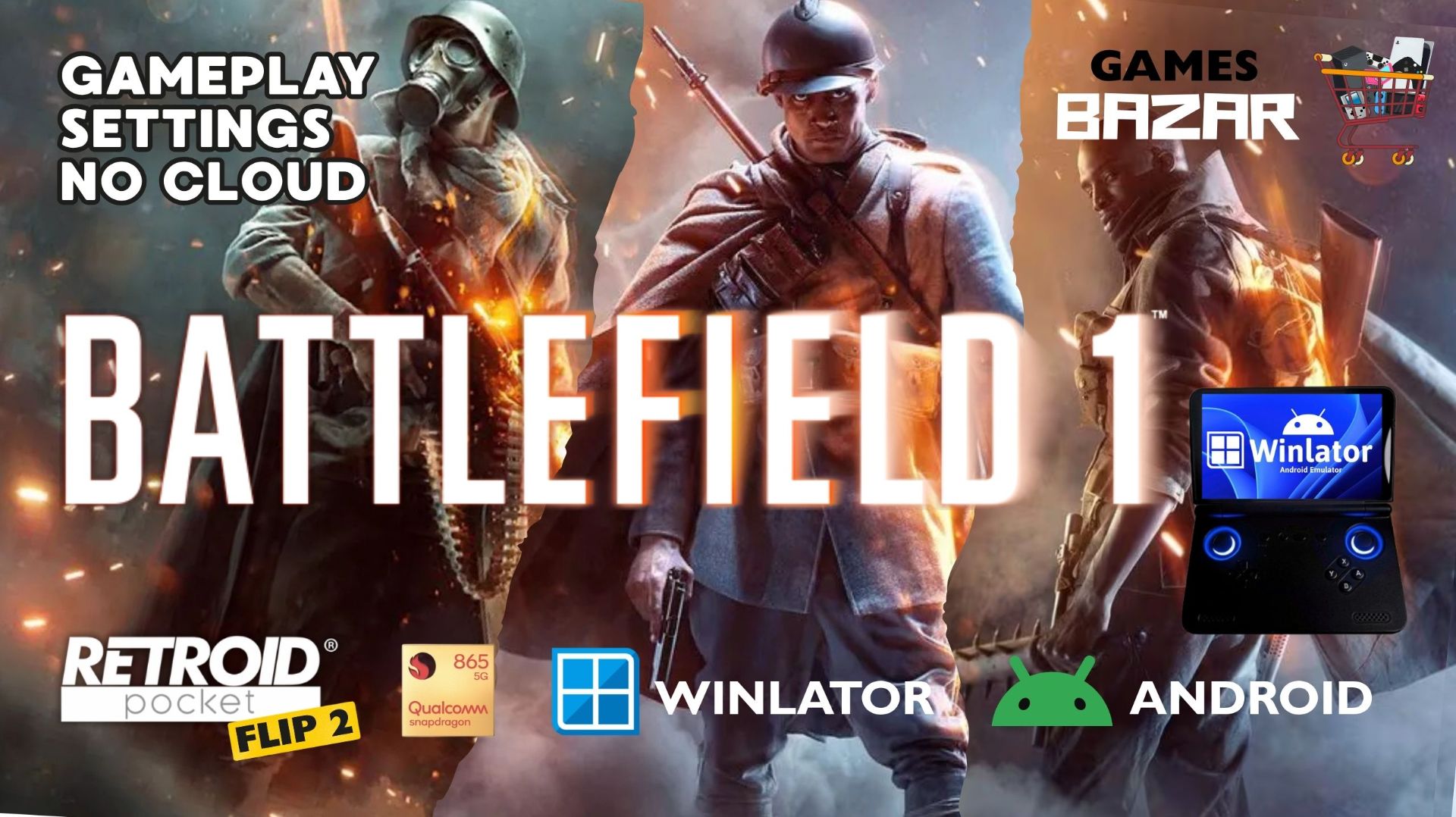 Battlefield 1 Winlator Ludashi 3.0 Без вылетов настройки (settings no crashes)Retroid Pocket Flip 2 смотреть онлайн