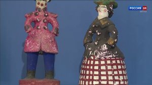 В Репинском особняке открылась выставка дымковской игрушки «Дочки-матери»