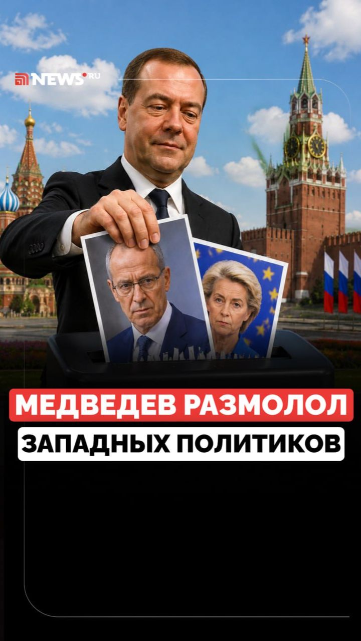 Дмитрий Медведев превратил западных политиков в мелкую стружку