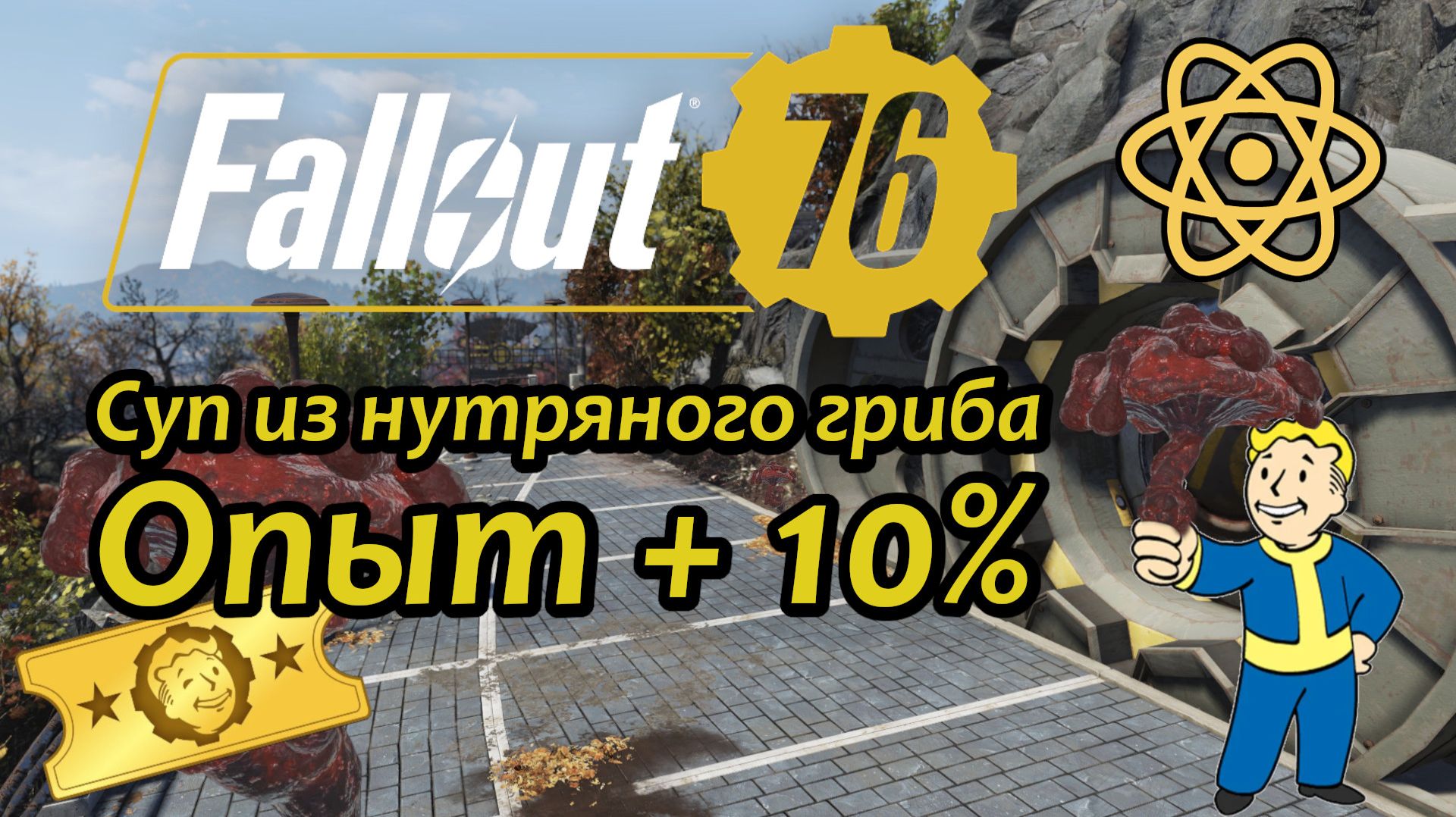 Fallout 76 Суп из нутряного гриба Опыт + 10%