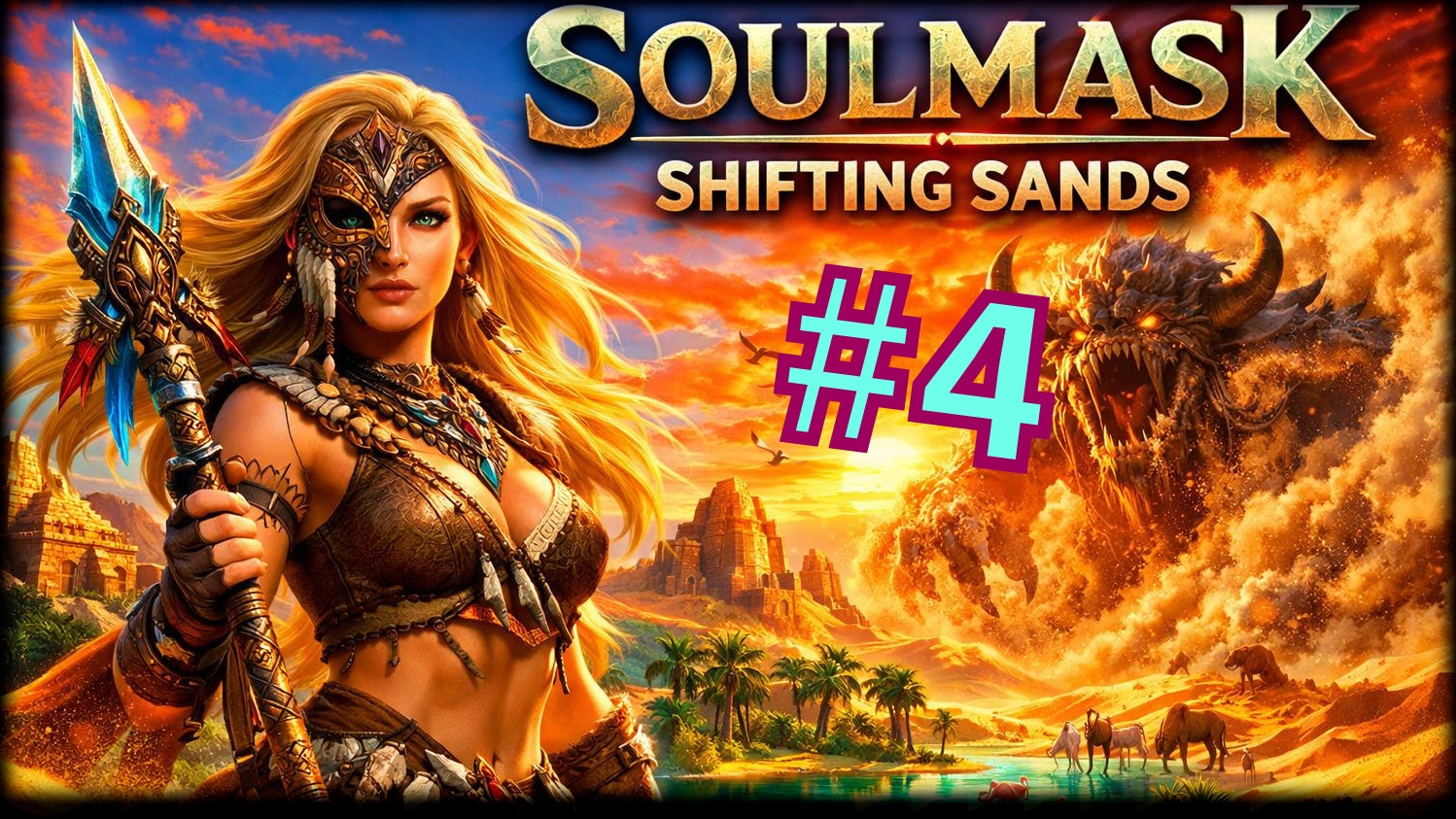 Soulmask DLC Shifting Sands #4 Изучаем карту......