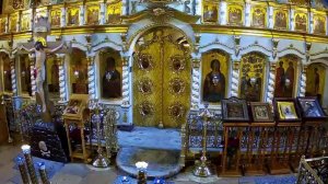 Прп. Варлаама Хутынского  Полиелейная утреня. Литургия