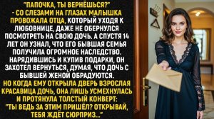 Папочка, ты вернëшься, со слезами на глазах малышка провожала отца, который уходя к любовнице...